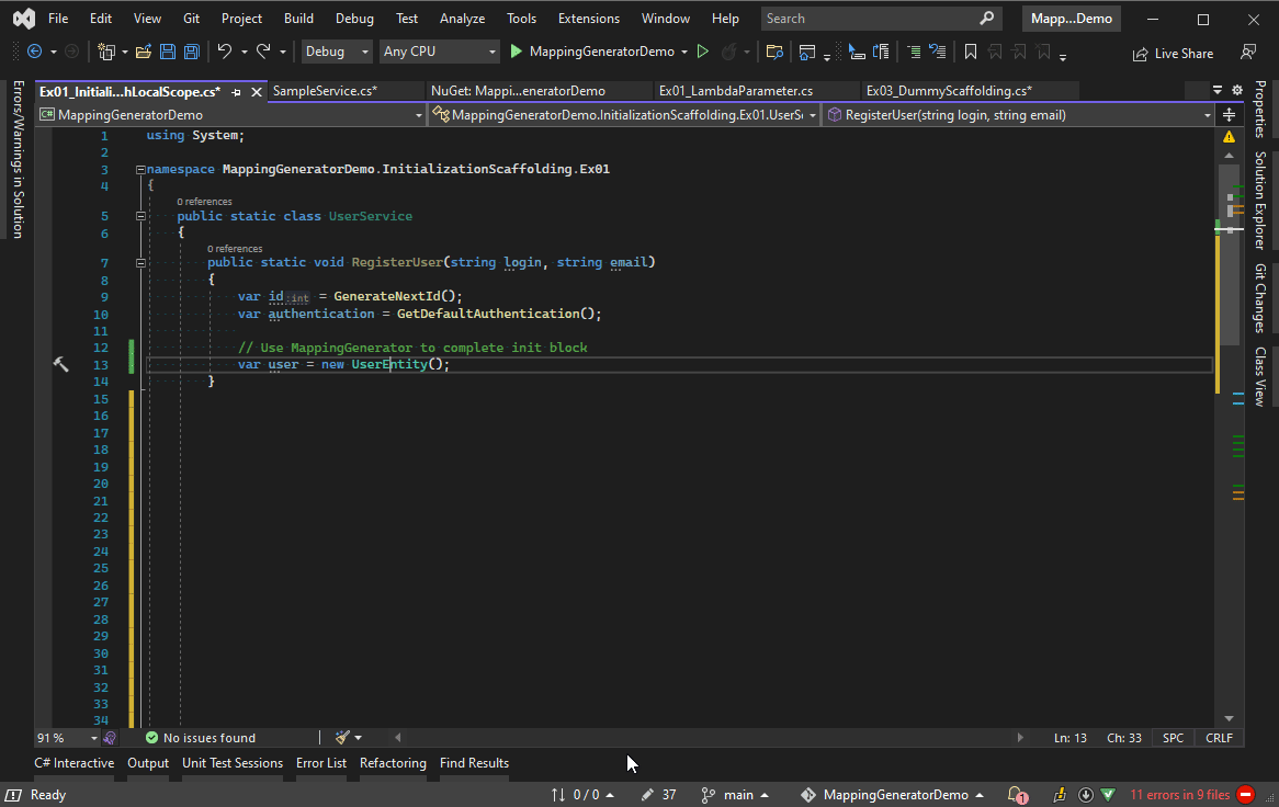 MappingGenerator for VS2022 Visual Studio Marketplace