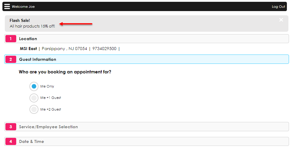 Meevo Setting Up Online Booking Announcements & What If It Won't Save?