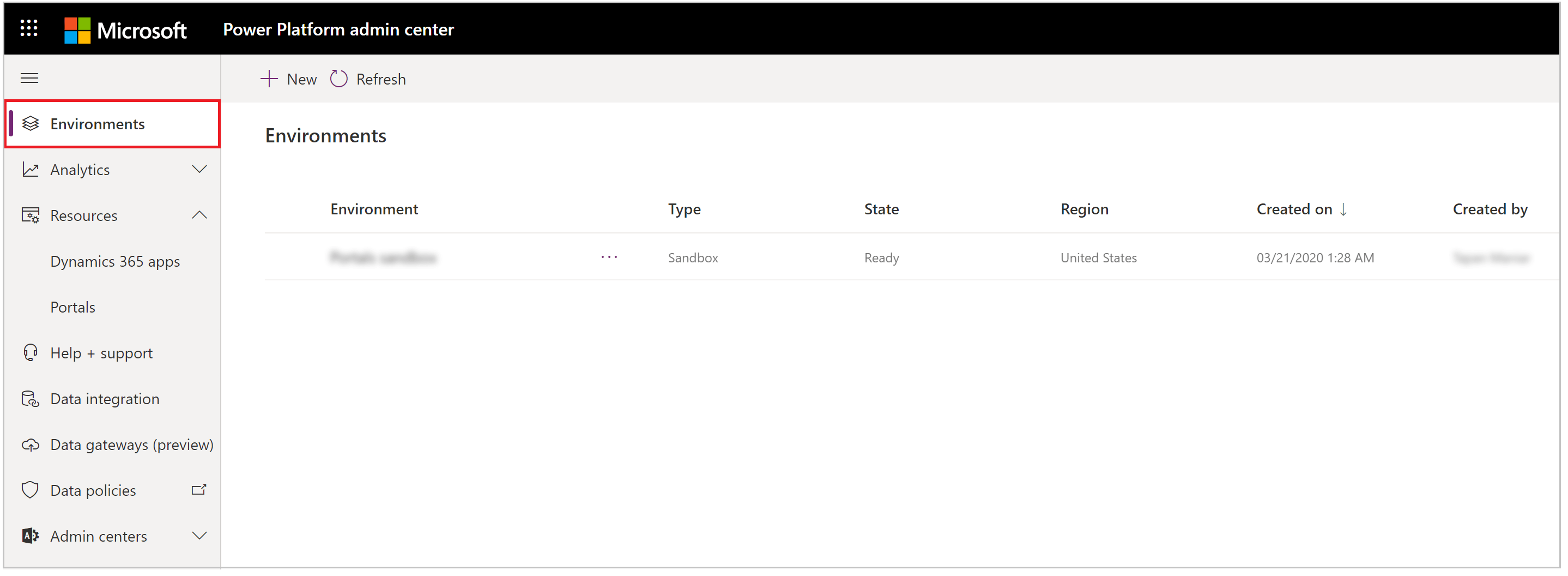 Power Apps Portals Admin Center