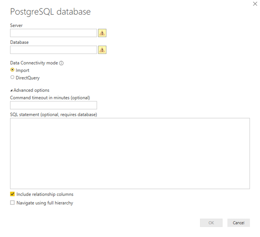 Power Query PostgreSQL connector Microsoft Docs
