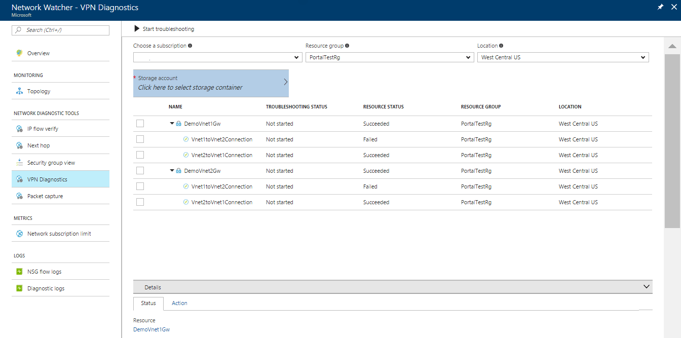 Introduction to resource troubleshooting Azure Network Watcher