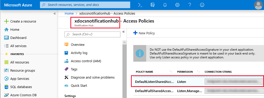 Send and receive push notifications with Azure Notification Hubs and Send and receive push notifications with Azure Notification Hubs and