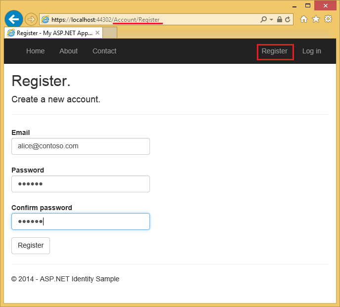 Account Confirmation & Password Recovery Identity (C) ASP