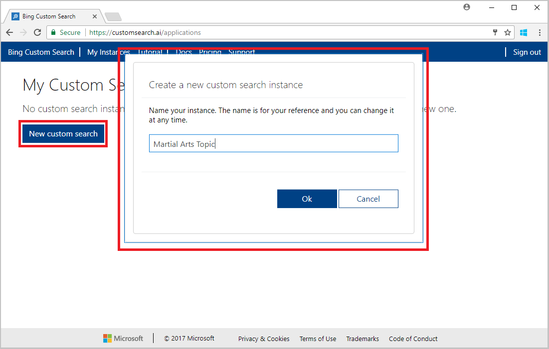 Bing Custom Search Create a custom search web page Microsoft Docs Bing Custom Search Create a custom search web page Microsoft Docs