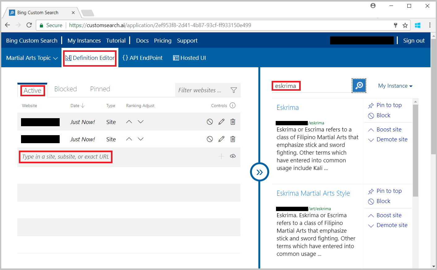 Bing Custom Search Create a custom search web page Microsoft Docs Bing Custom Search Create a custom search web page Microsoft Docs