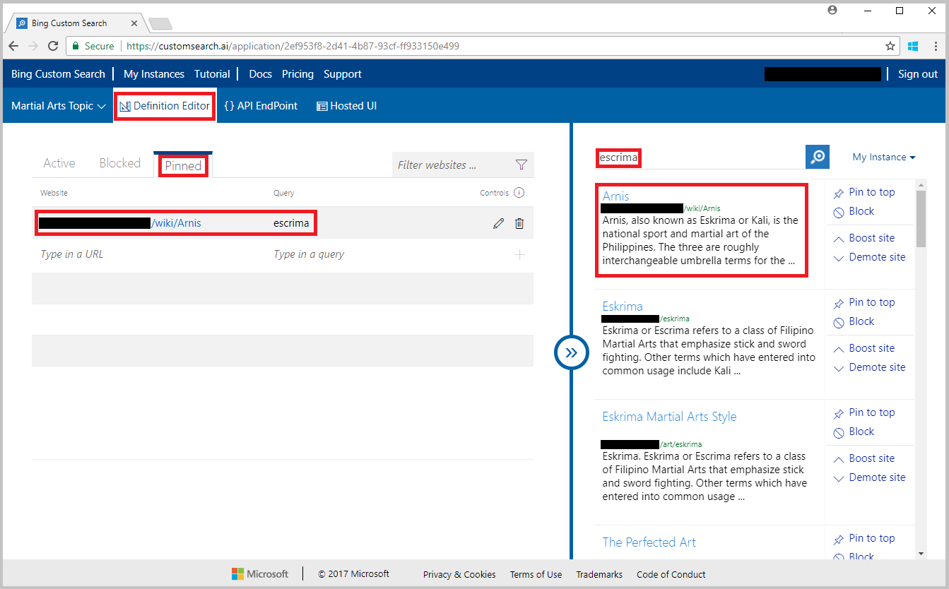 Bing Custom Search Create a custom search web page Microsoft Docs Bing Custom Search Create a custom search web page Microsoft Docs