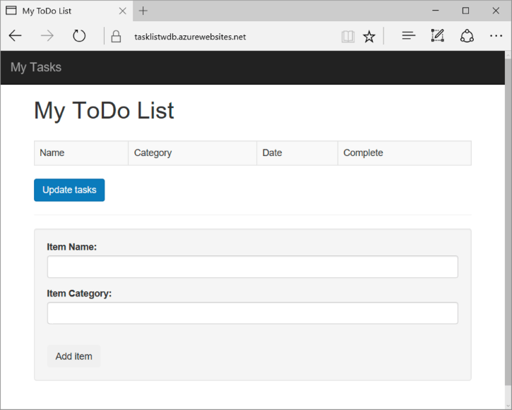 Build a Node.js web app for Azure Cosmos DB Microsoft Docs