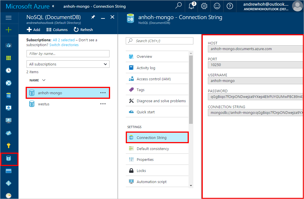 Use mongoimport & mongorestore with Azure DocumentDB Microsoft Docs