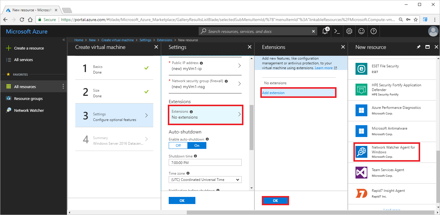 Tutorial Monitor network communication using the Azure portal