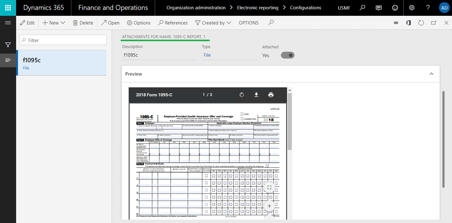 Electronic reporting Generate documents in PDF format by