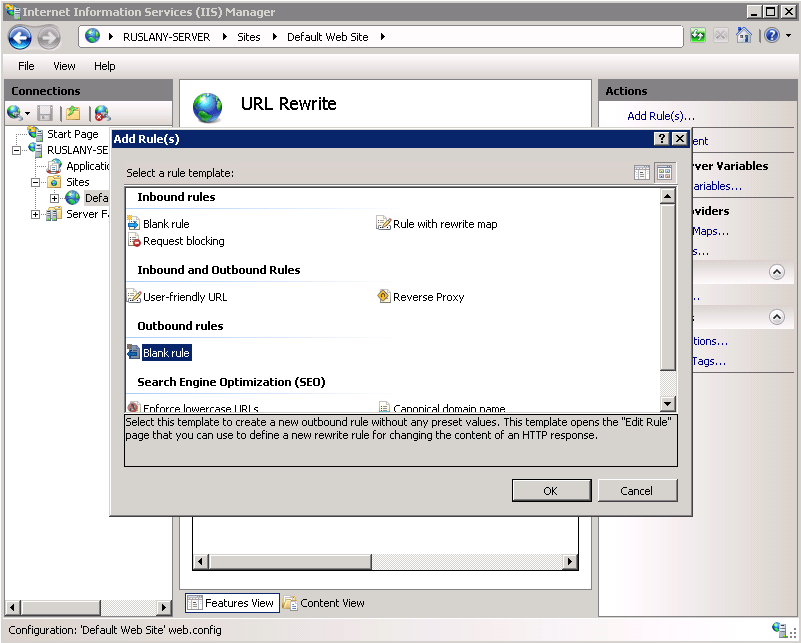 Creating Outbound Rules for URL Rewrite Module Microsoft Docs