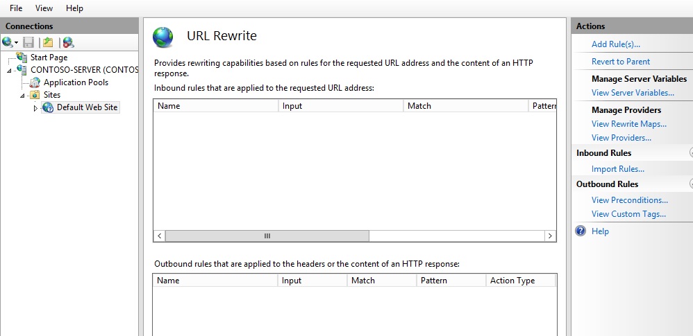 Creating Rewrite Rules for the URL Rewrite Module Microsoft Docs