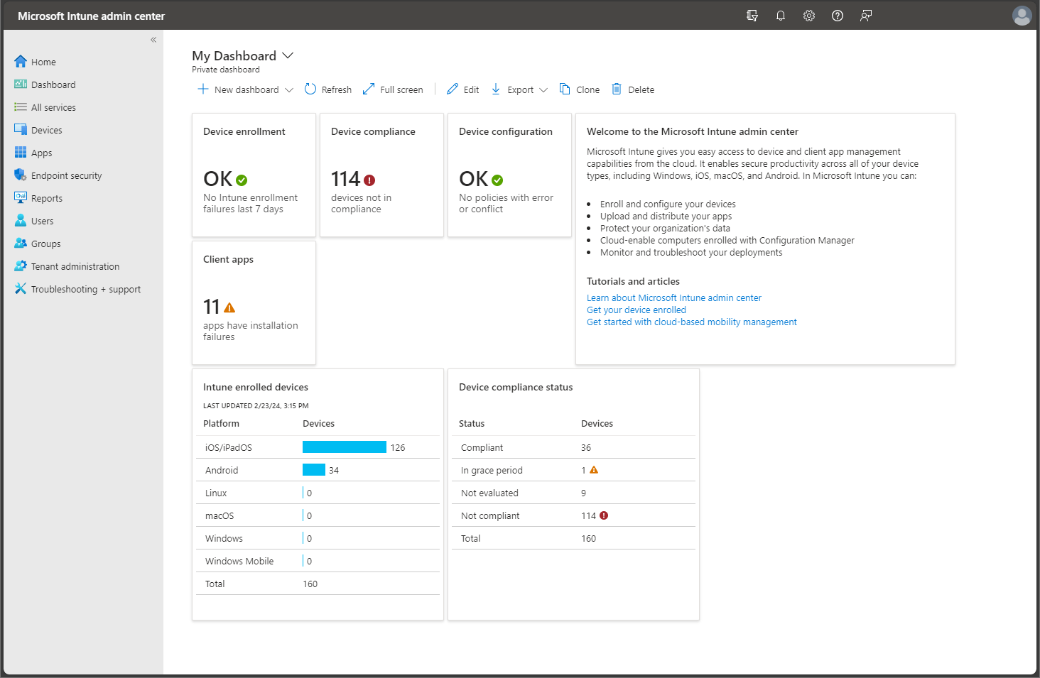 Intune in Microsoft Endpoint Manager