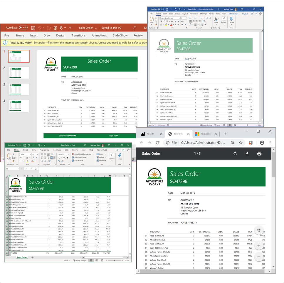Paginated reports in the Power BI service Power BI Microsoft Docs