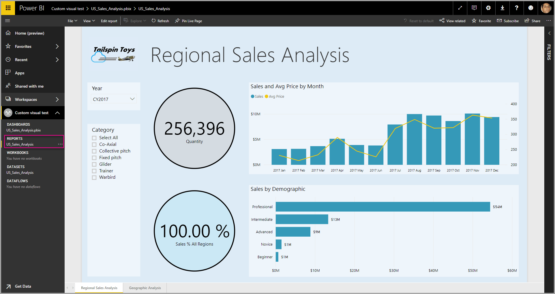 Power Bi Visual Studio