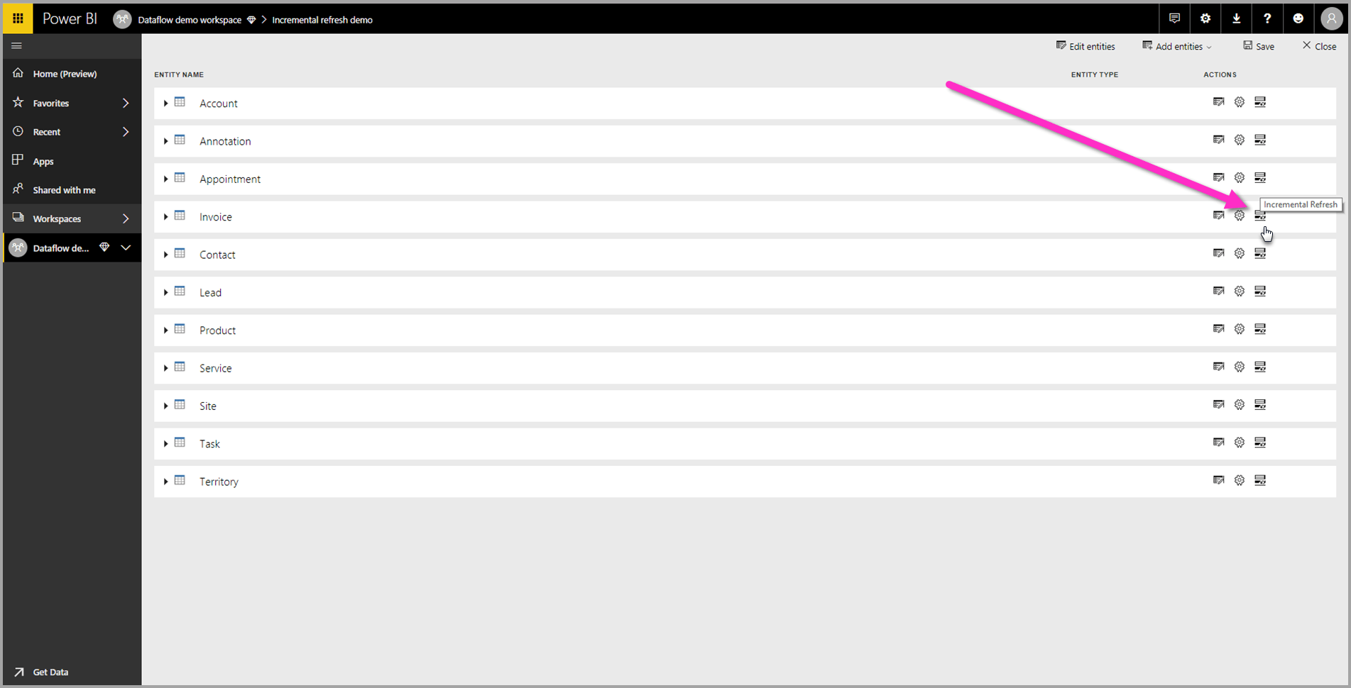 Using incremental refresh with Power BI dataflows Power BI Microsoft Docs