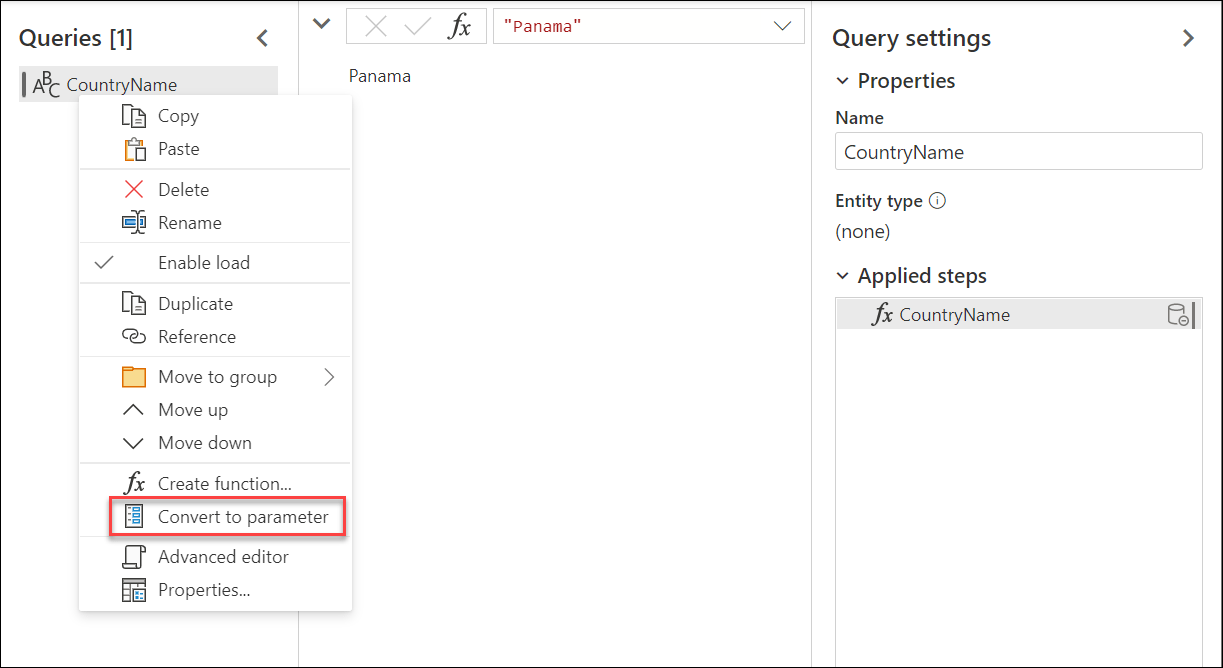 Parameters Microsoft Docs