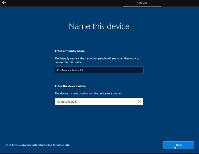 First time setup for Surface Hub Surface Hub Microsoft Docs