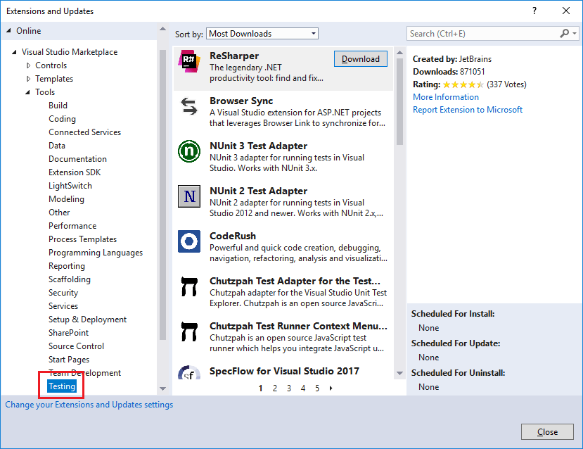 How to install plugin visual studio marketplace opecdirect