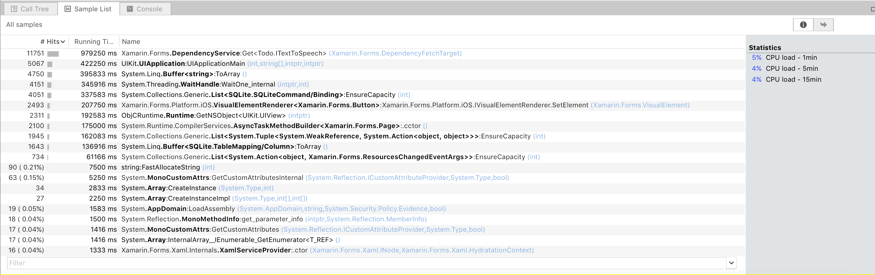 Xamarin Profiler Xamarin Microsoft Docs