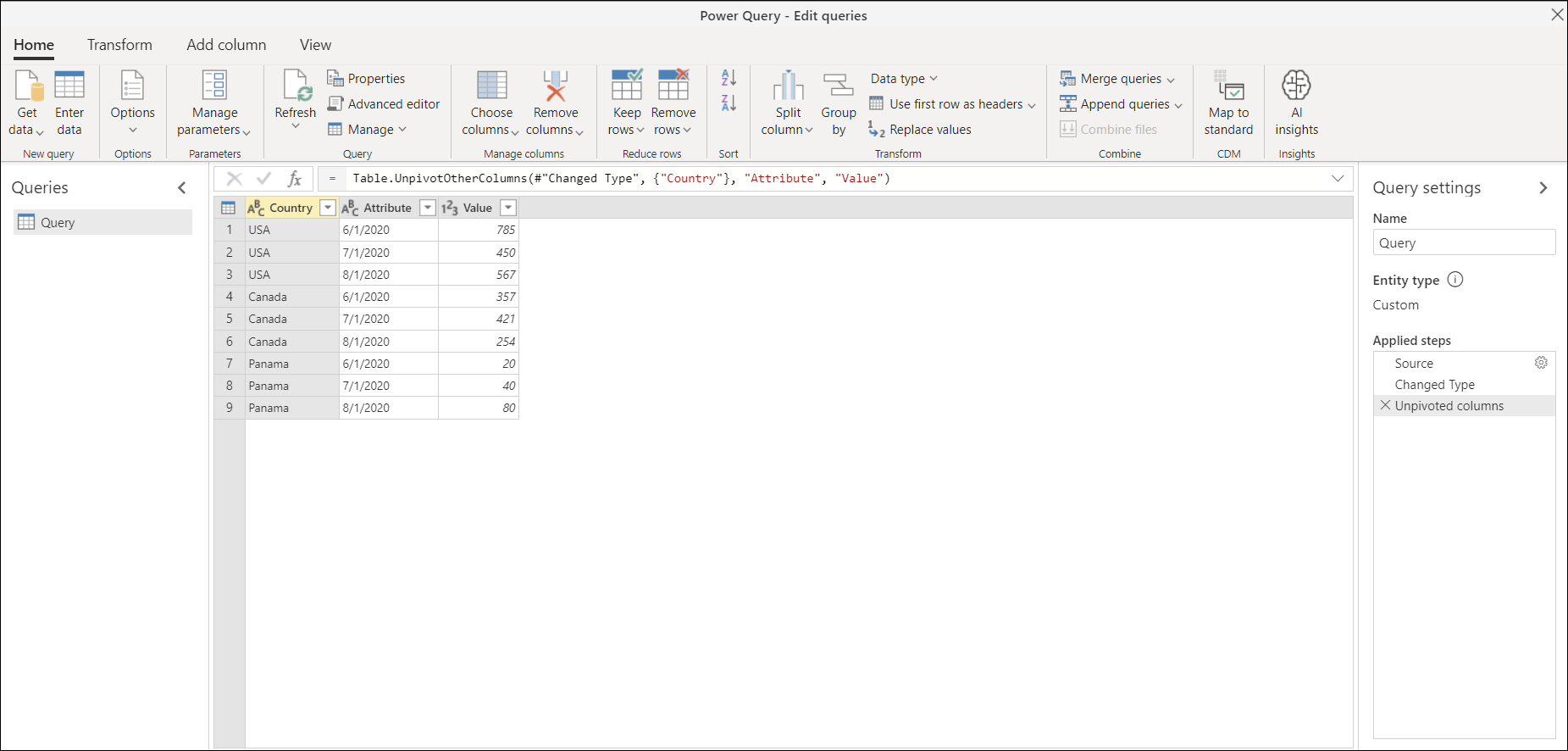 Dépivoter les colonnes Microsoft Docs