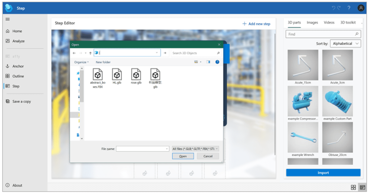 Anchor your guide in the Dynamics 365 Guides PC app by using a.