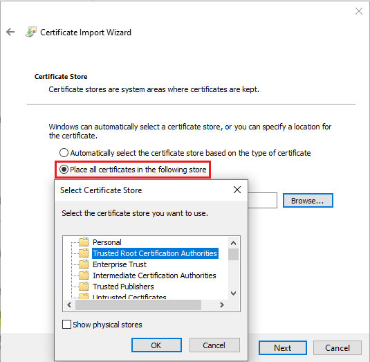 TLS/SSL 証明書を使用してイントラネットからのリモート アクセスを有効にする (詳細) Azure