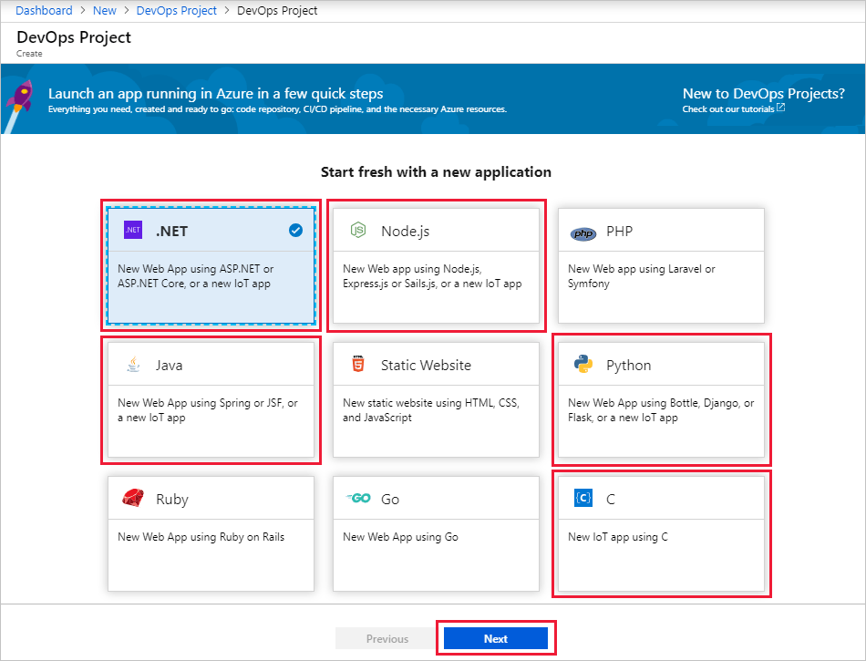 Azure DevOps Projects Azure IoT Edge를 사용한 CI/CD 파이프라인