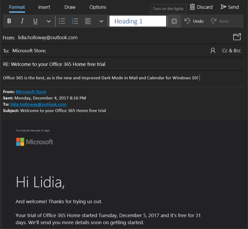 Atualizações & calendário de email Windows Insider Program