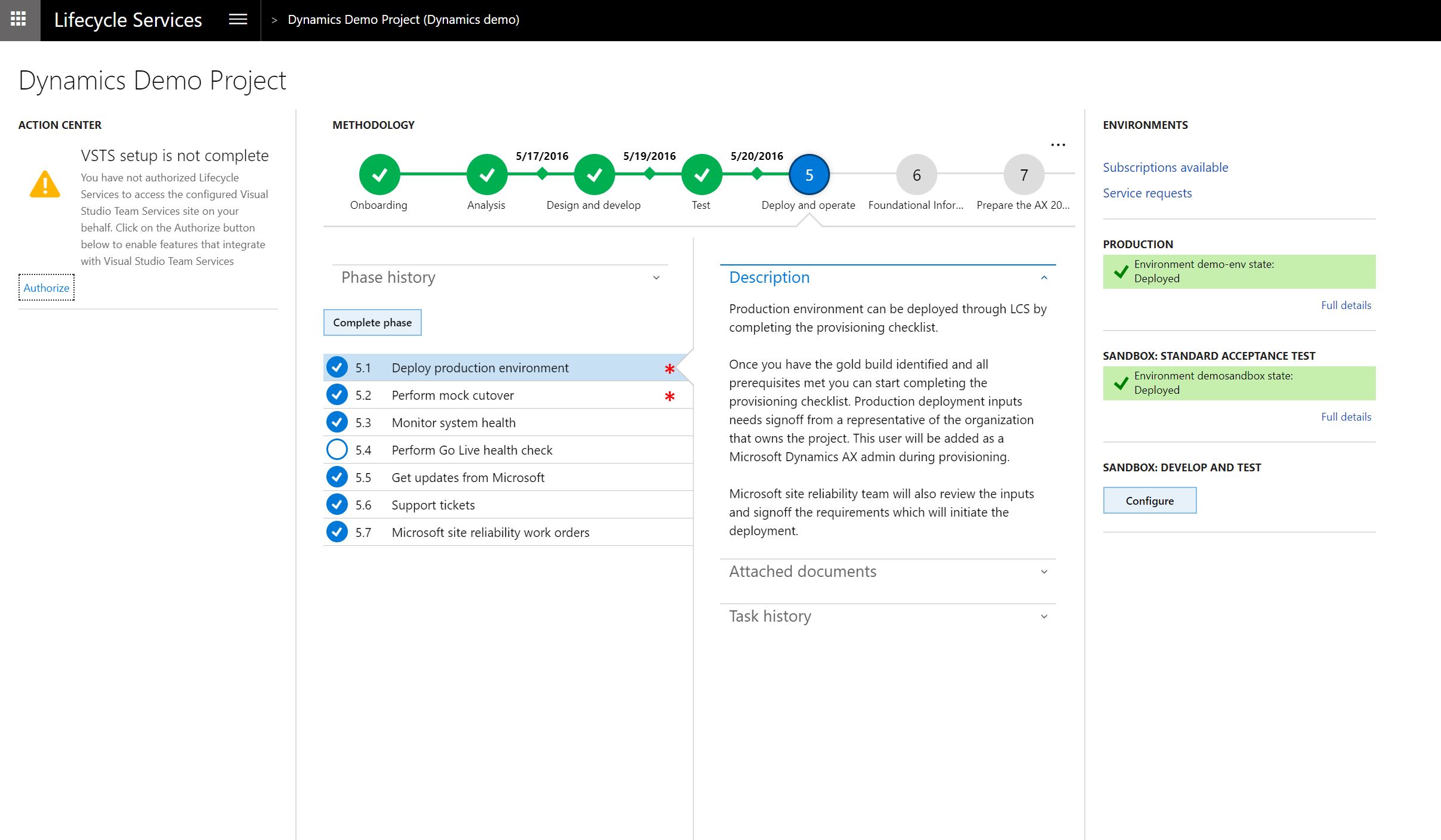 Deploy and access development environments Finance