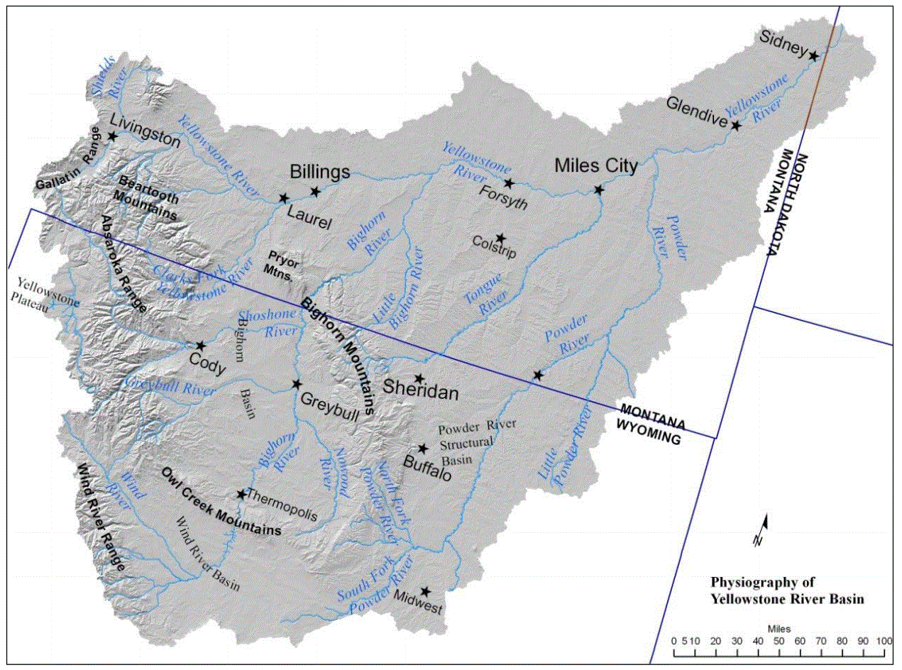 Yellowstone River On Us Map Reference Maps