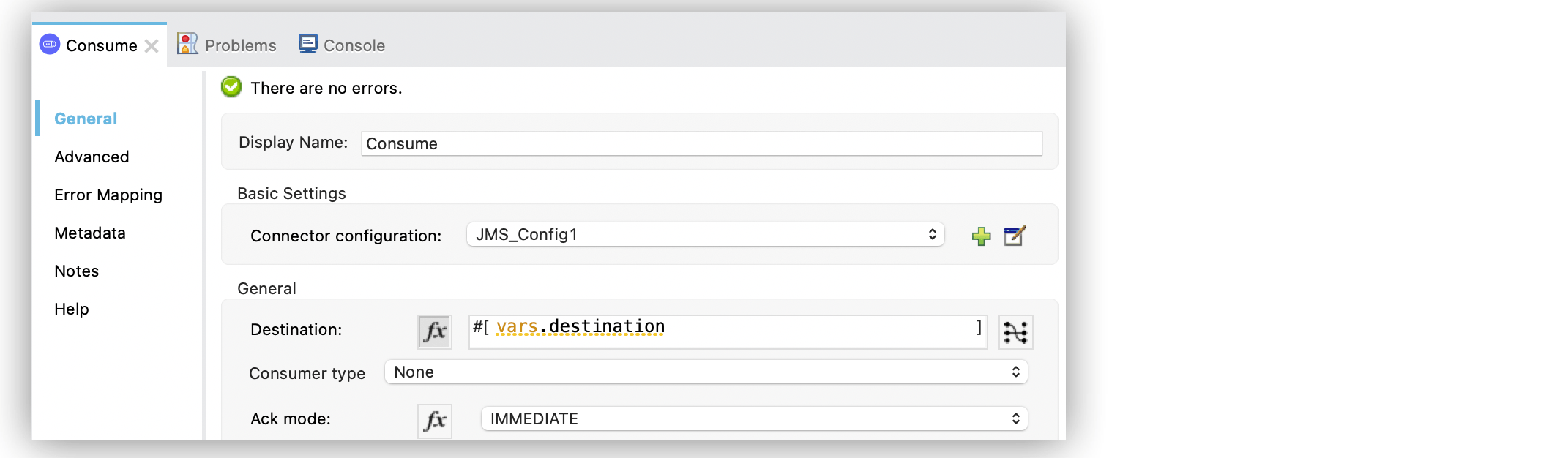 Configure Message Acknowledgement with the JMS Connector MuleSoft