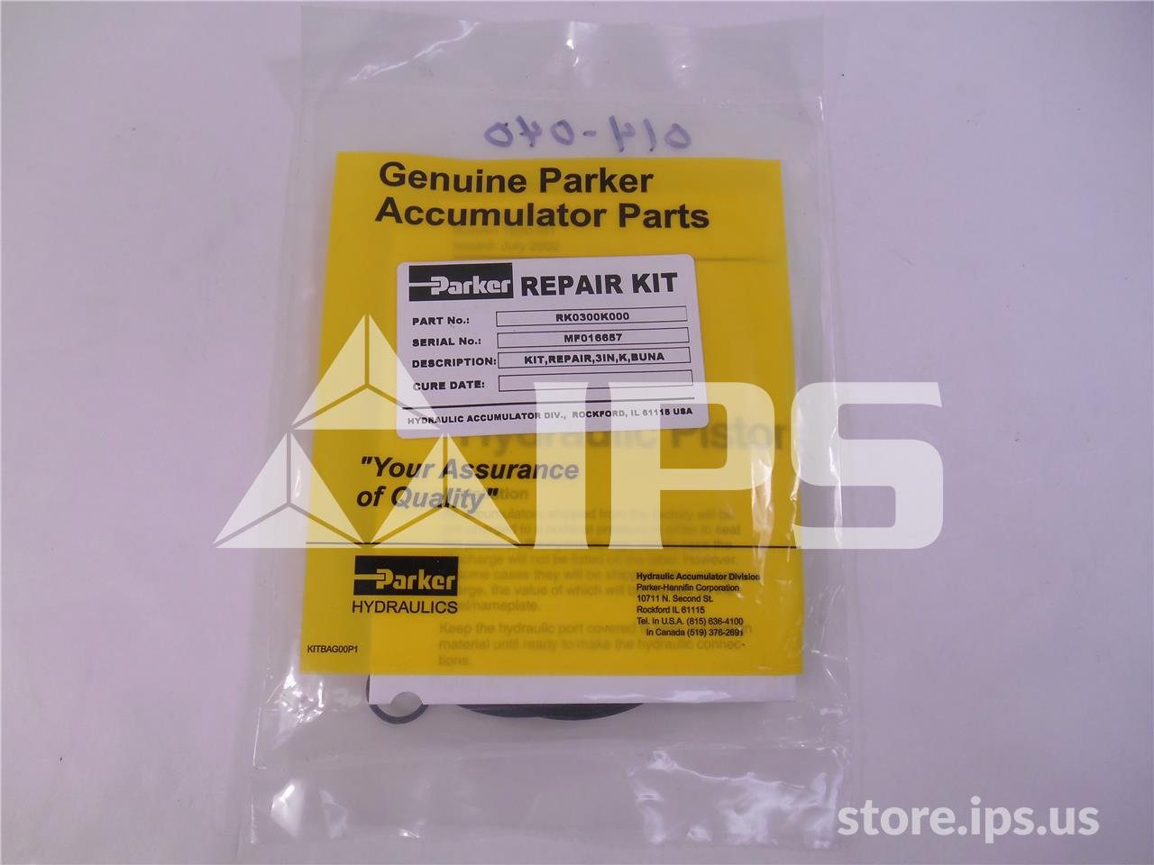 RK0300K000 PARKER HYDRAULIC MECHANISM SEAL KIT FOR WSA