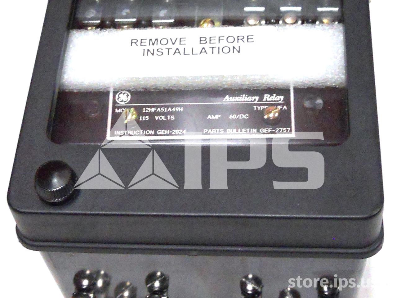 12HFA51A49H GE / General Electric HFA MULTI CONTACT AUXILIARY RELAY 115VAC