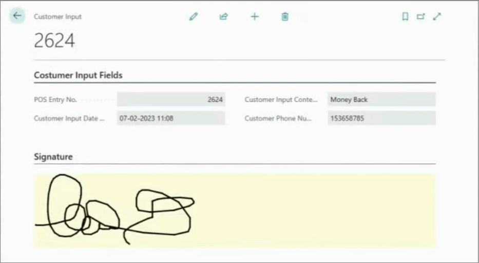Return items with the second POS screen NAVIPARTNER