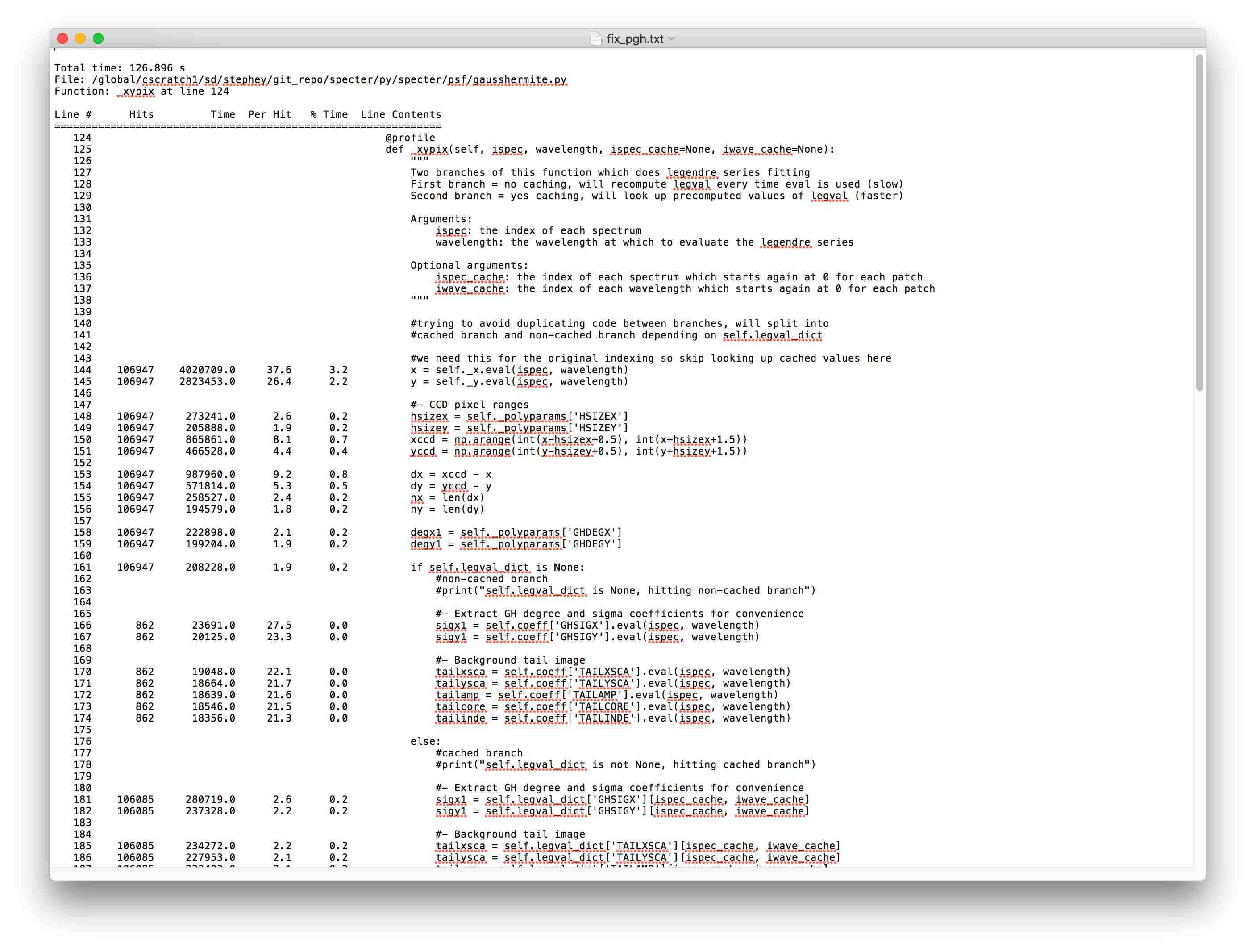 Profiling Python NERSC Documentation