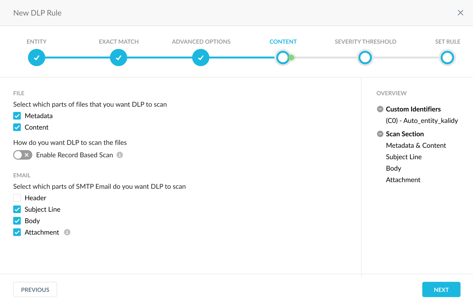 Select Scan Options Netskope Knowledge Portal