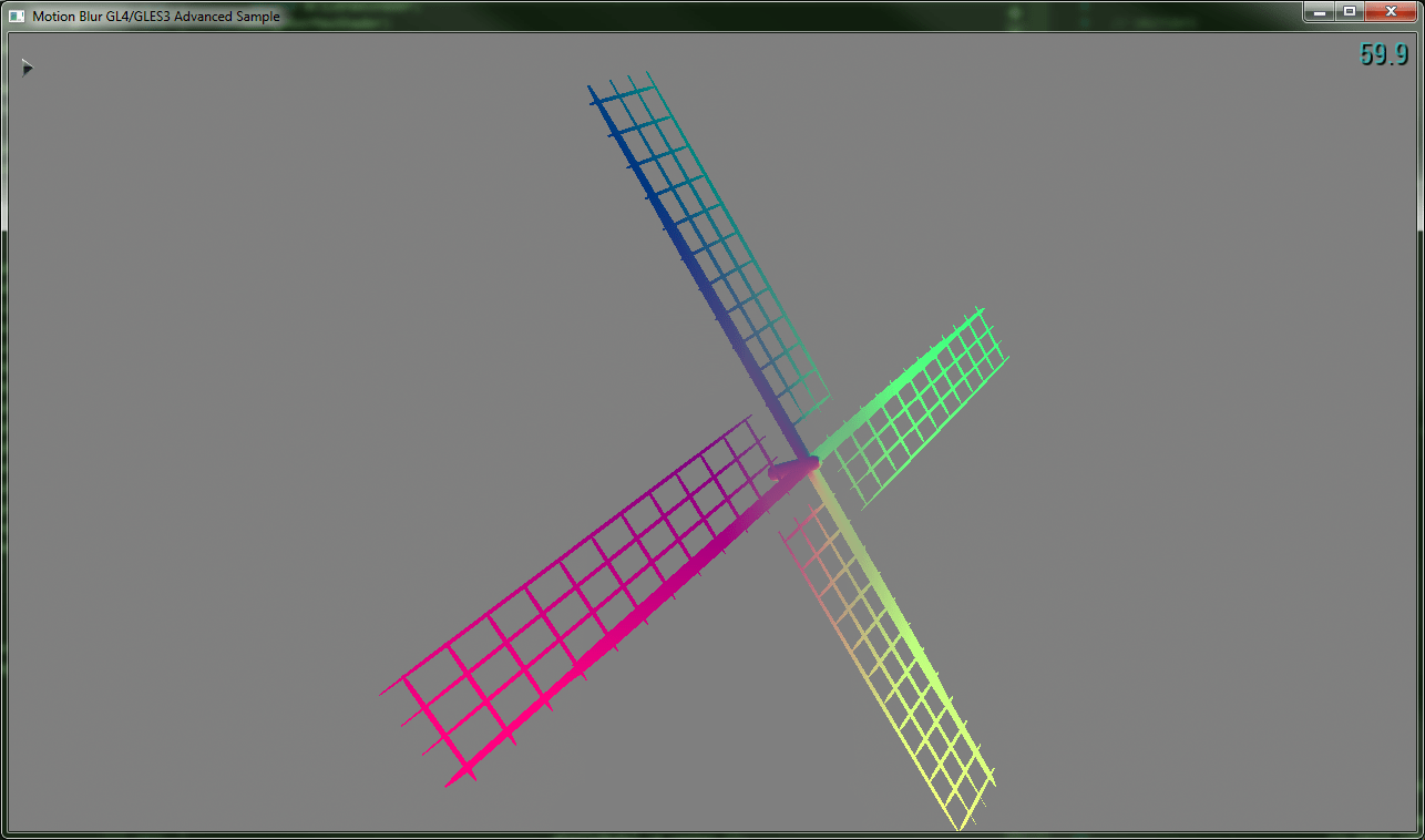 Motion Blur GL4/GLES3 Advanced Sample