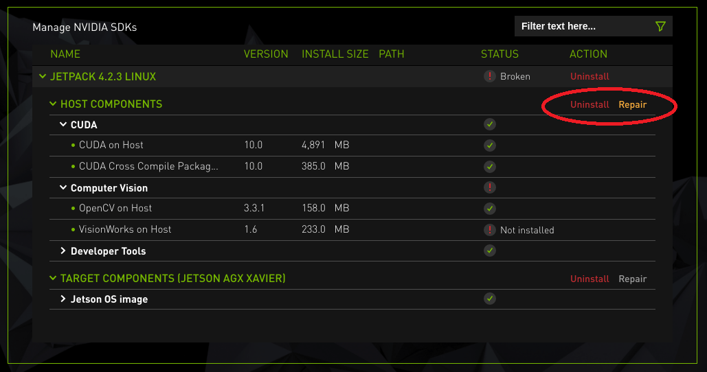 Install Jetson Software with SDK Manager NVIDIA SDK Manager