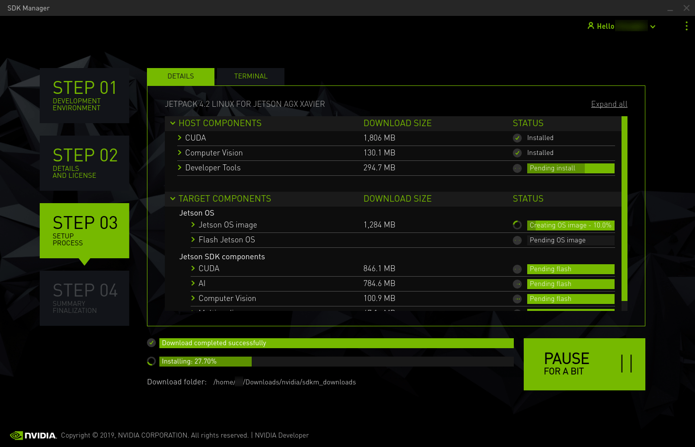 Install Jetson Software with SDK Manager NVIDIA SDK Manager