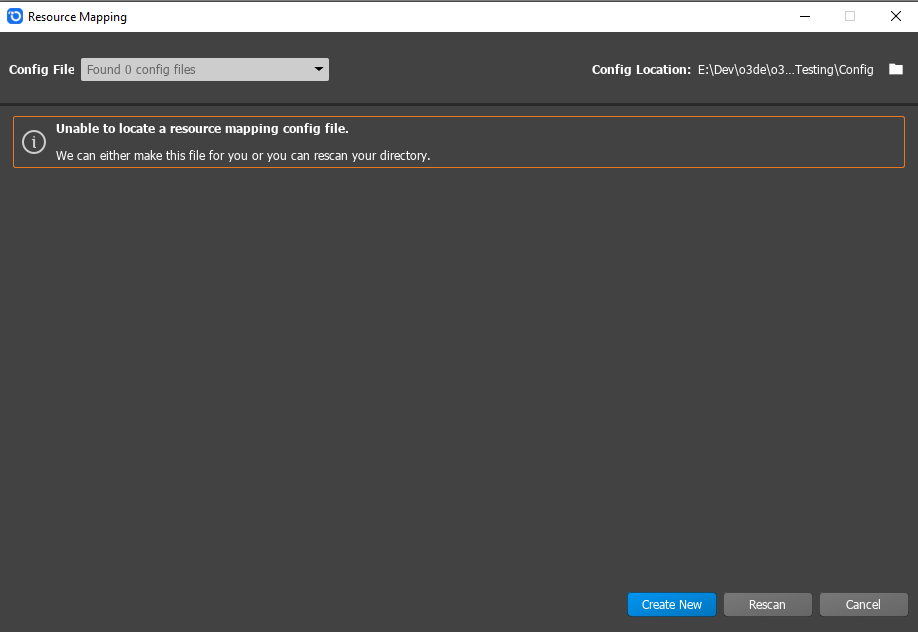 Using the Resource Mapping Tool Open 3D Engine