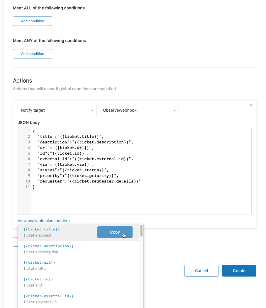 Zendesk Tickets Observability Cloud documentation