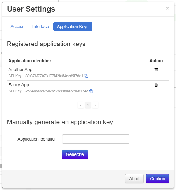 Application Keys Plugin — OctoPrint master documentation