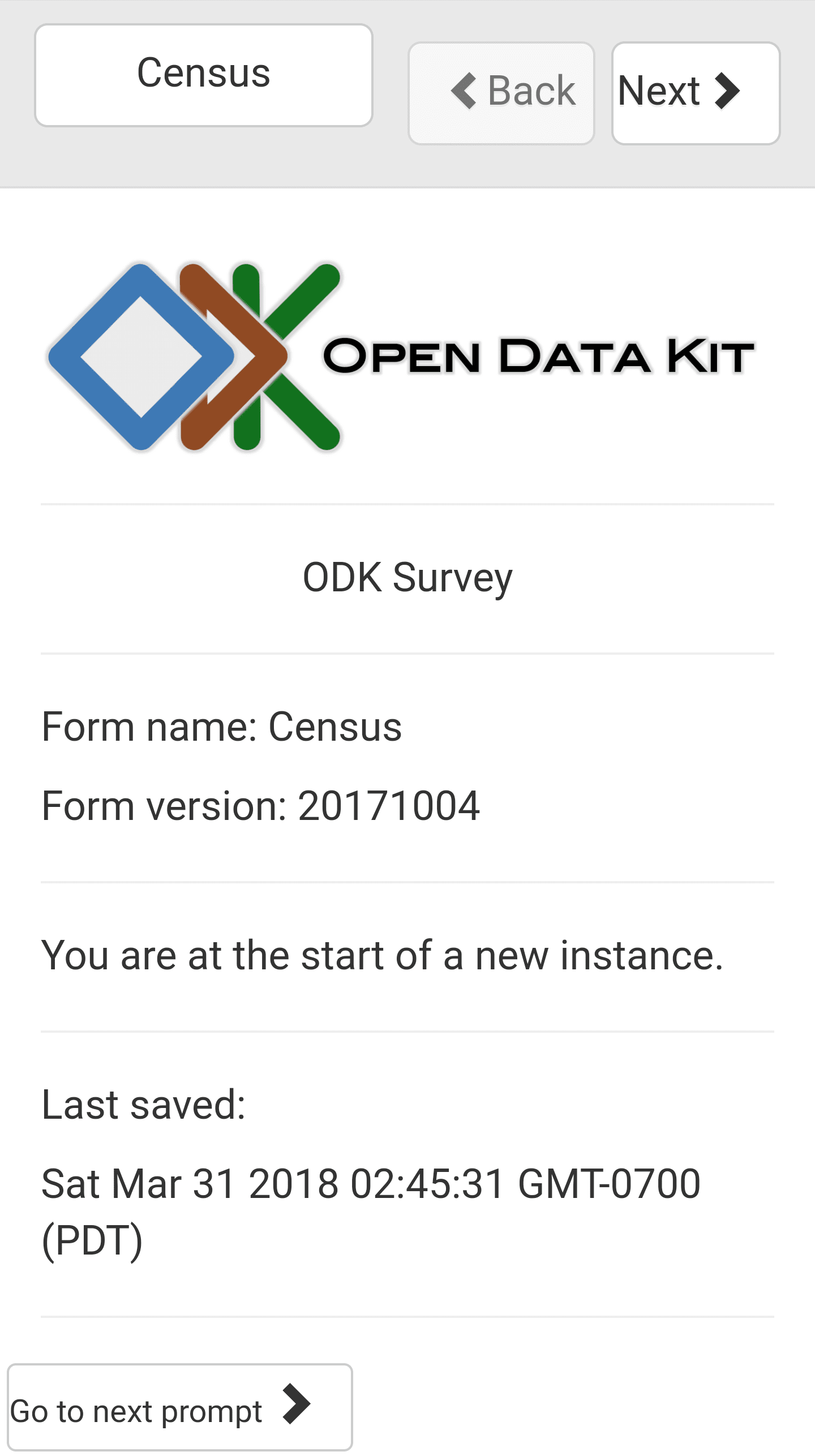 Household Data Collection — ODKX Docs
