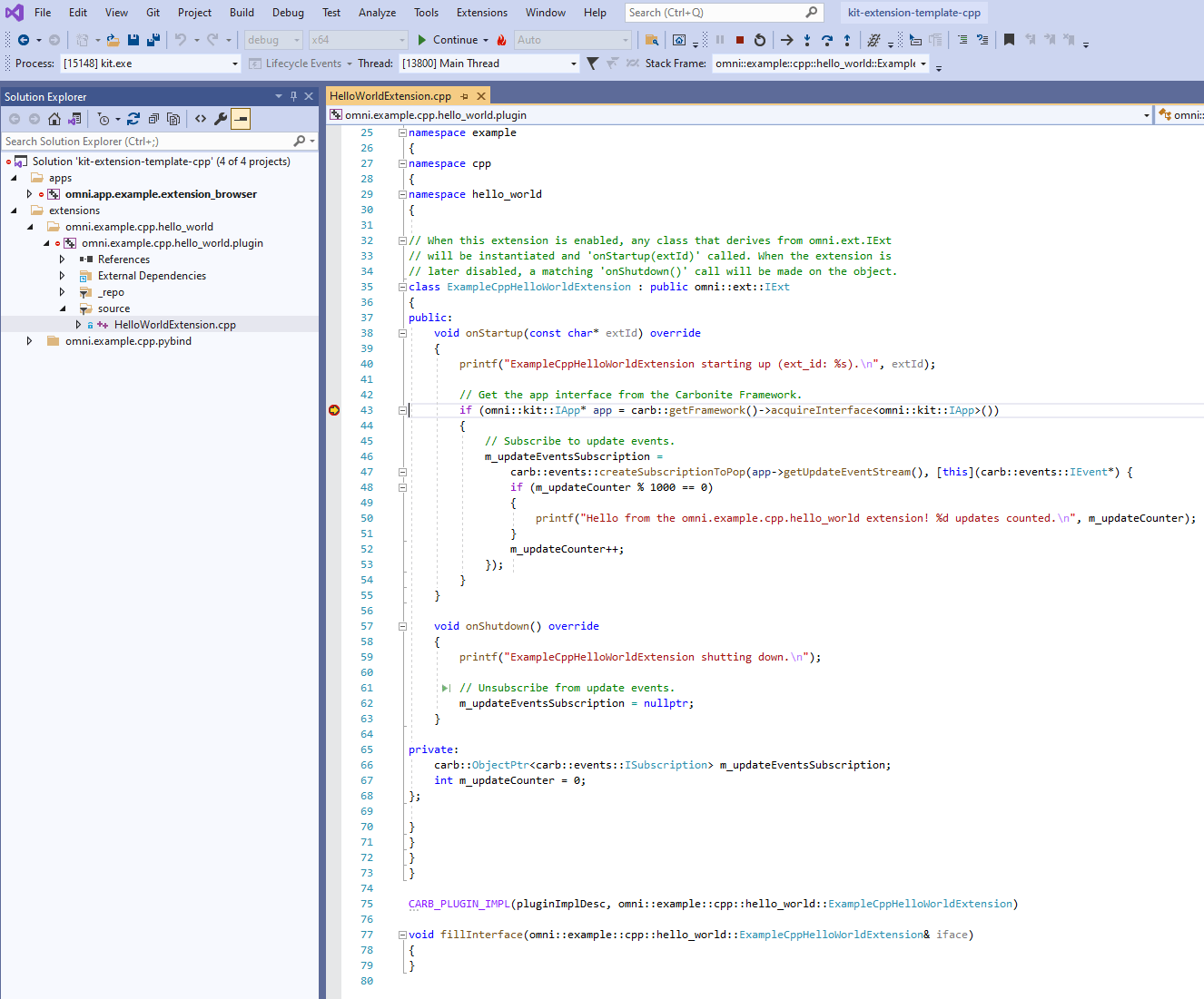 Kit C++ Extension Template — Kit Extension Template C++ 106.1.0