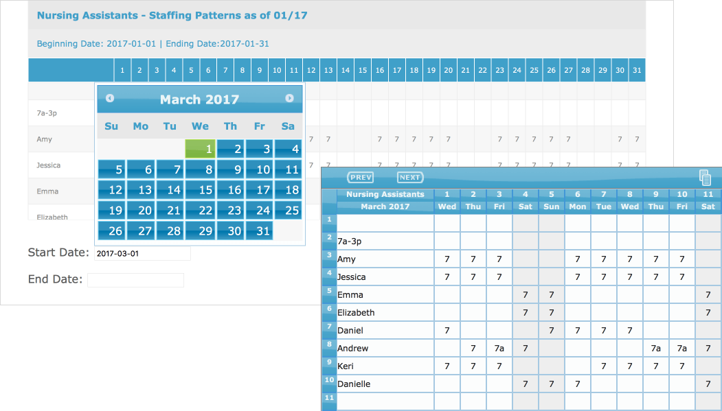 Snapshots One Click Schedule The Staffing Application of Choice for