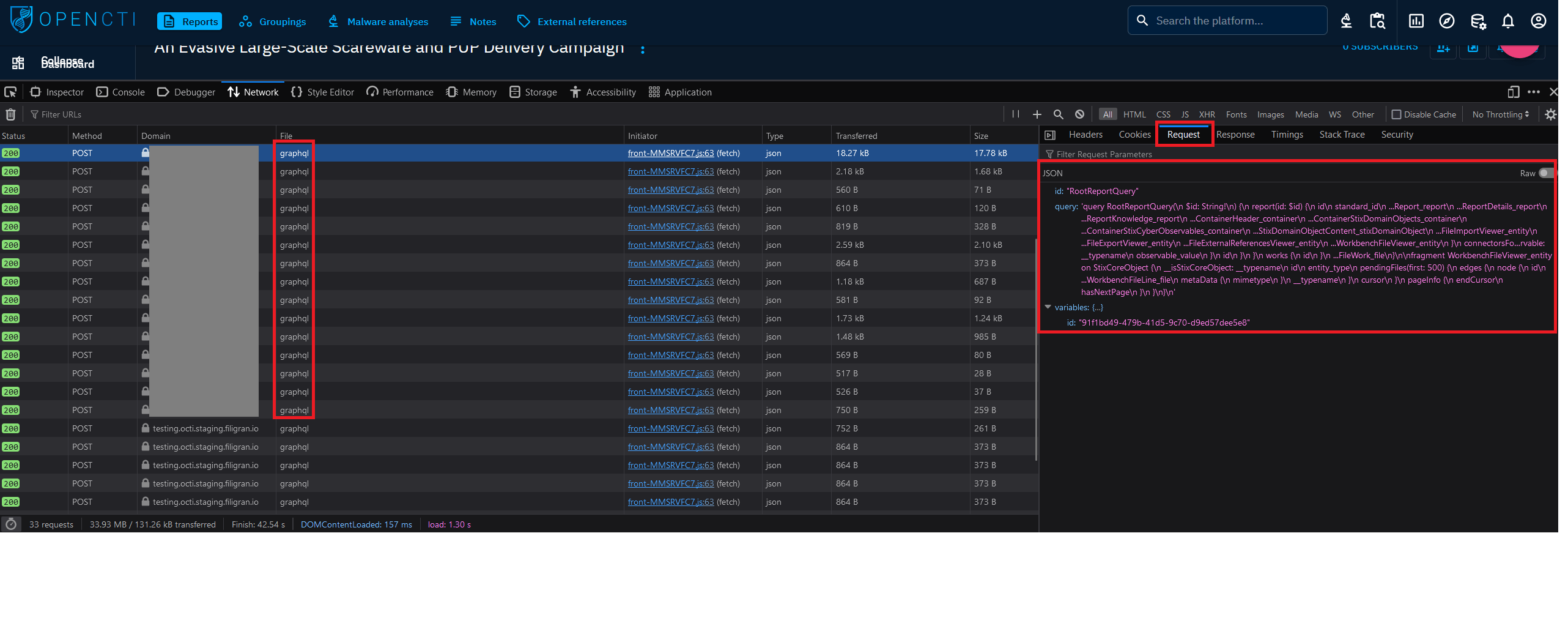 GraphQL API OpenCTI Documentation