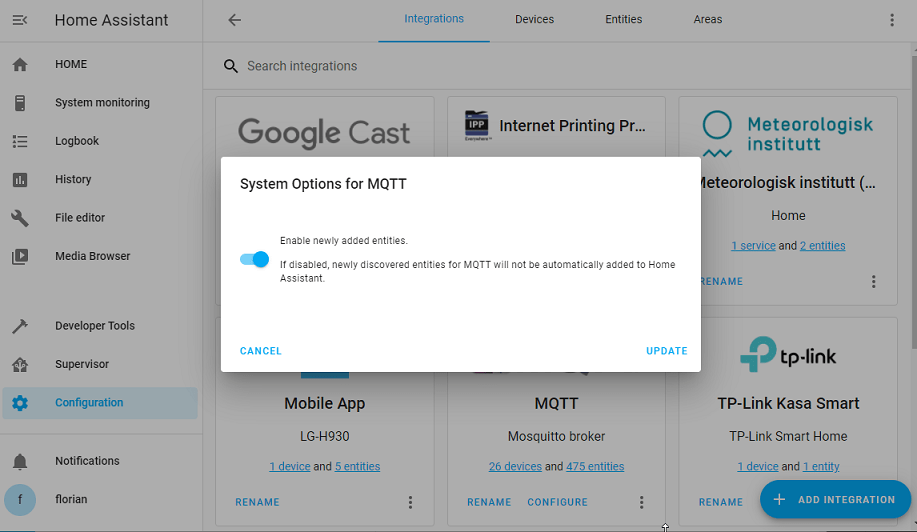 Integrate Home Assistant Openmqttgateway V1 2 0