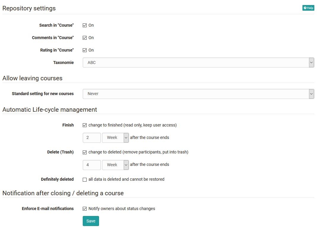 Module Repository OpenOlat Documentation