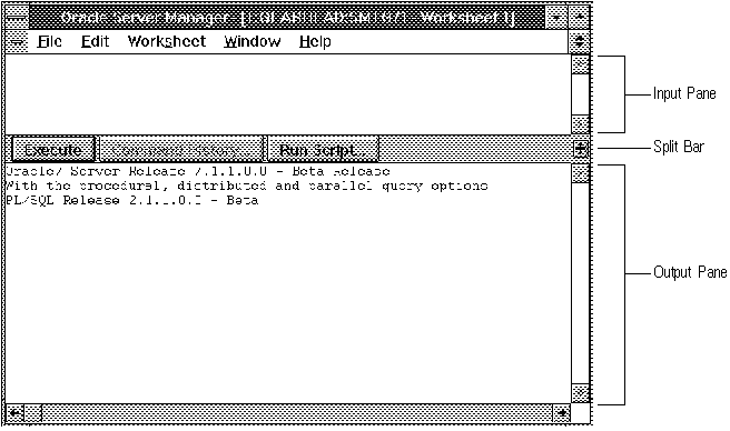 Using the SQL Worksheet